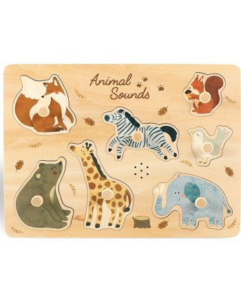 ტყის ცხოველების ხმოვანი პაზლი – სასწავლო კომპლექტი